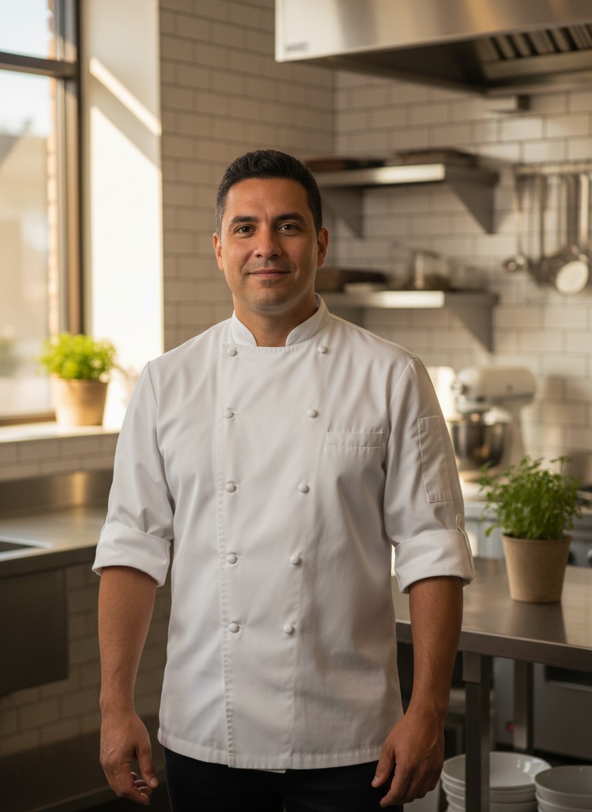 Chef in the Deli-cioso kitchen